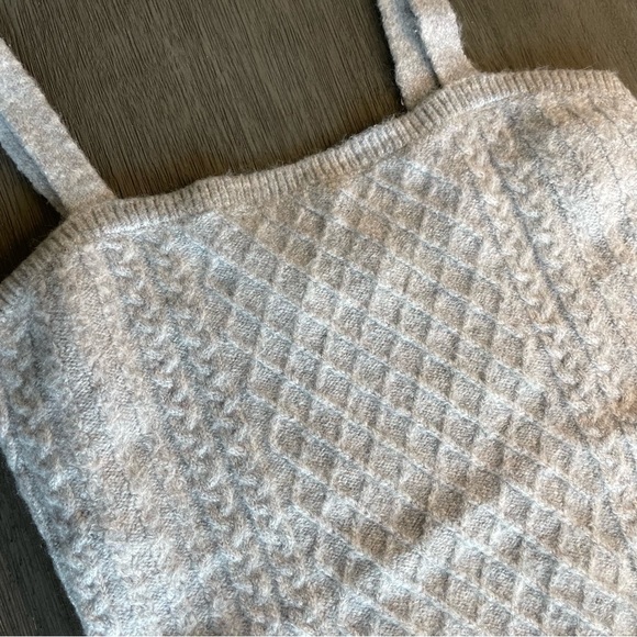 House Of Harlow Grey Cable Knit Mini Dress Small - Picture 5 of 13